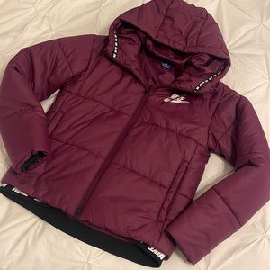 NIKE Purple Puffer Jacket Size Small Women